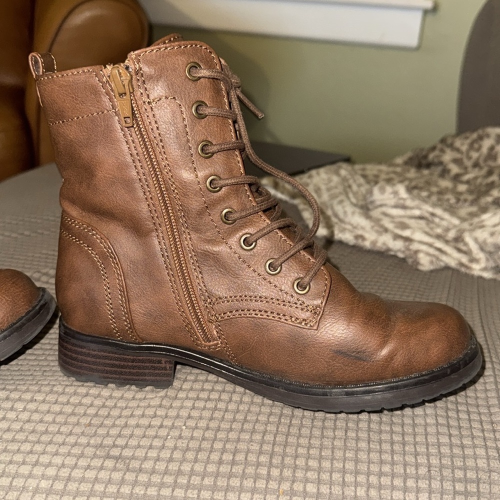 Amazon Essentials Brown Combat Boots - image 6